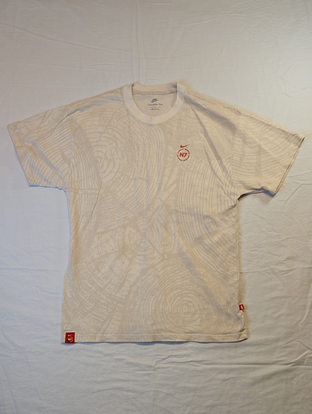 Nike SB N7 Collaboration Cream Short Sleeve AOP Graphic T-Shirt